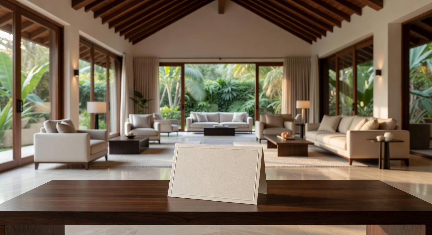Spacious grand villa interior